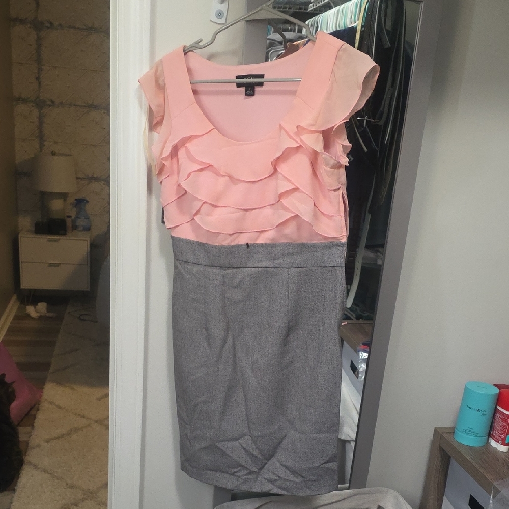Pink and Gray Women's Dress